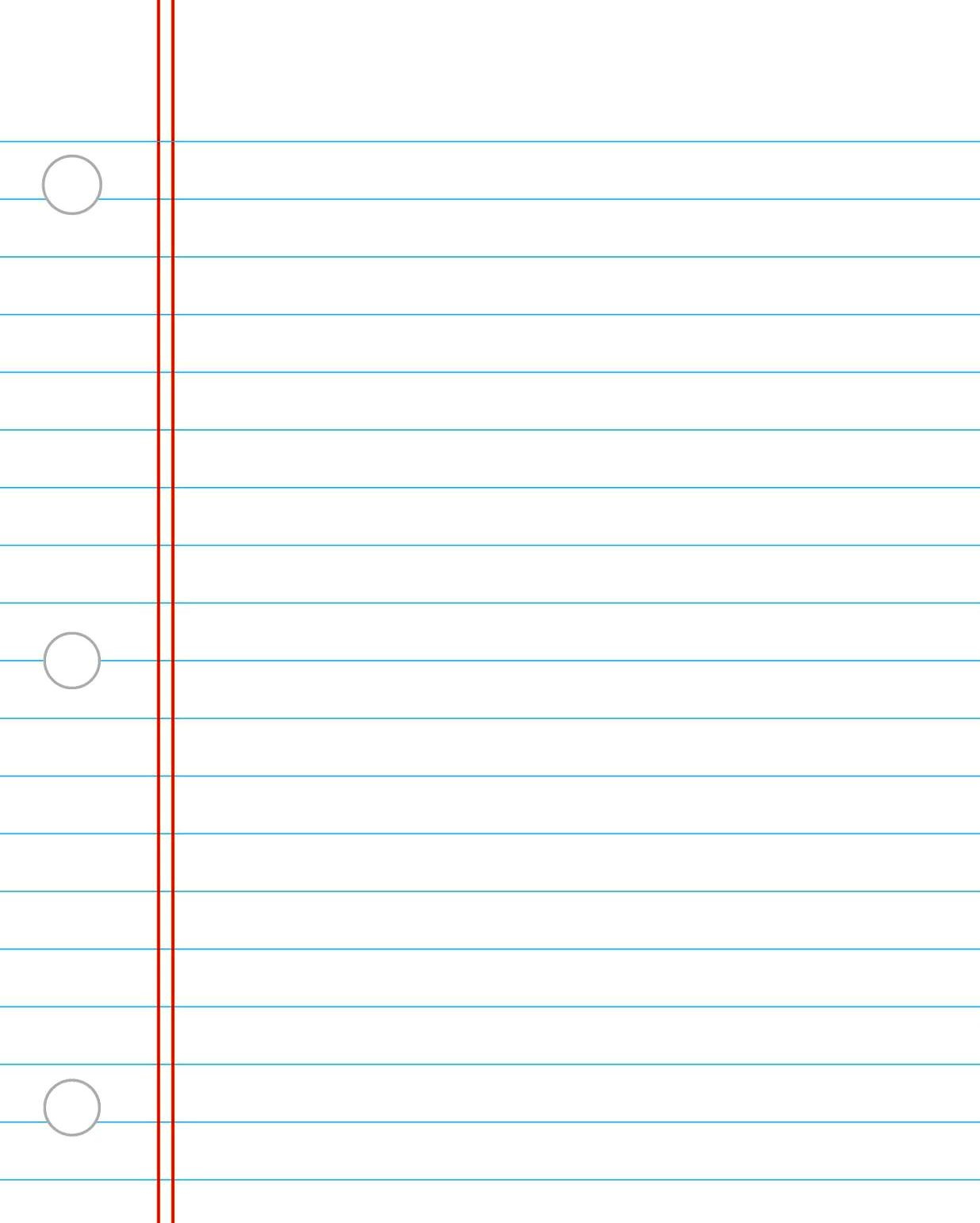 Printable Notebook Paper College Wide Ruled