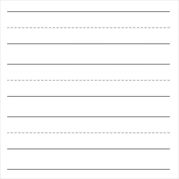 Printable Large Lined Paper For Kids