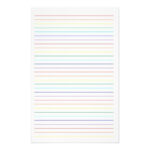 Rainbow Lined Simple Stationary Stationery Zazzle Writing Paper