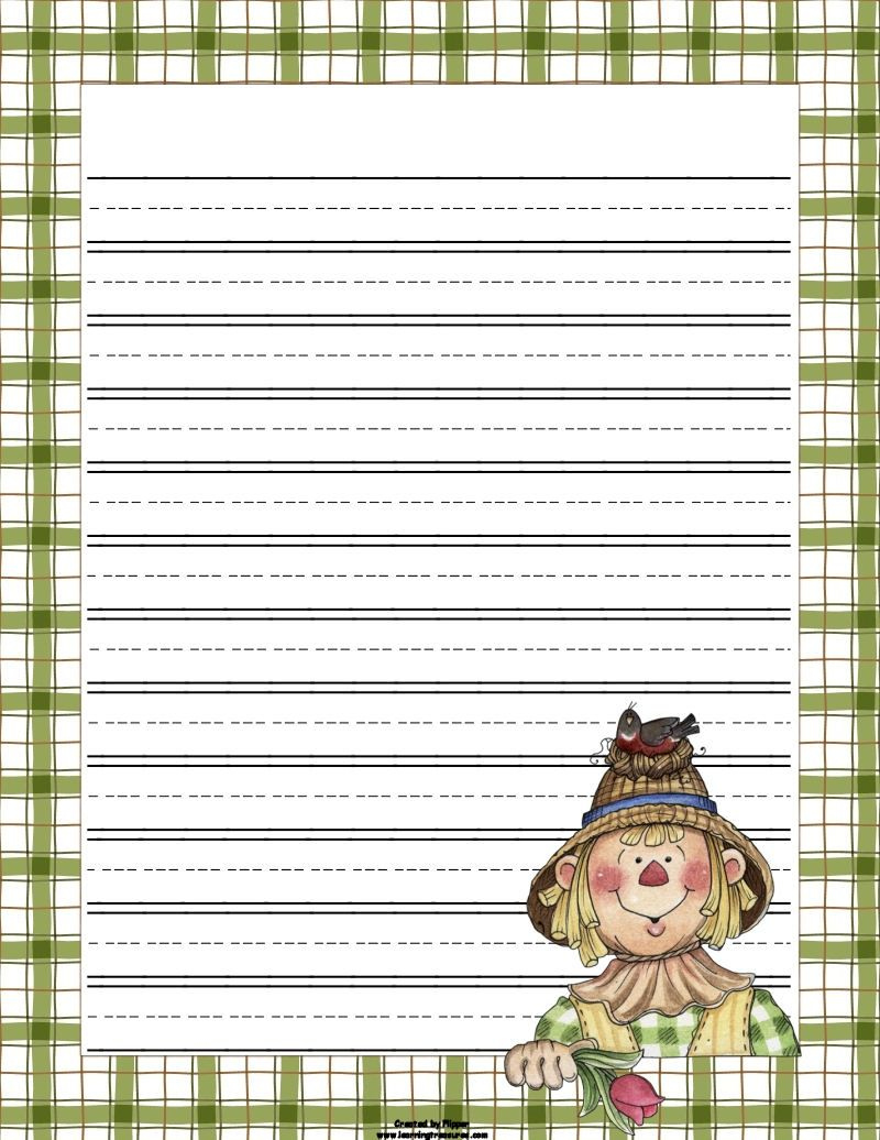 Scarecrow primary jpg 800 1 036 Pixels Writing Paper Lined Writing 