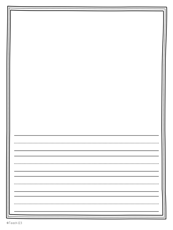 Story Writing Paper For Kindergarten Downloadable Writing Paper For 