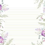 Violette Stationery Writing Paper Printable Stationery Free
