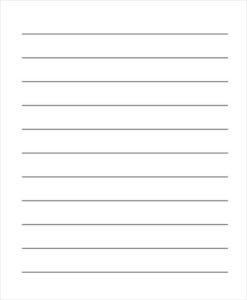 Wide Lined Paper For Kindergarten Printable Lined Paper Writing | Lined ...