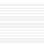 Wide Ruled Lined Paper On Ledger Sized Paper In Landscape Orientation