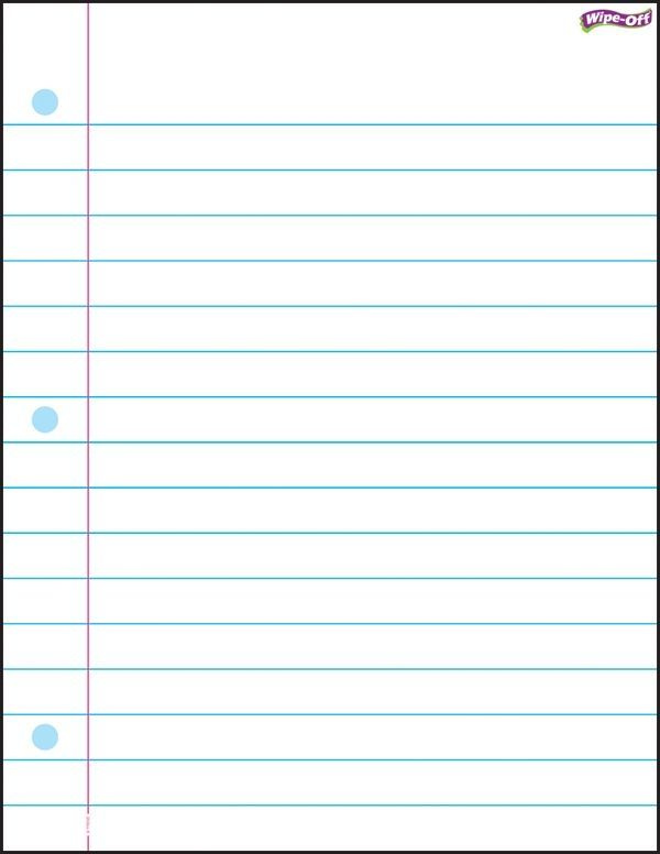 Wide Ruled Lines Template Notebook Paper Template Notebook Paper 