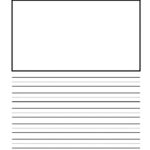 Writing Paper Printable For Children Lined Writing Paper First Grade