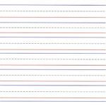 2 Printable Lined Handwriting Paper Red Bottom, Blue Top, Writing Regarding Kindergarten Red And Blue Lined Handwriting Paper Printable