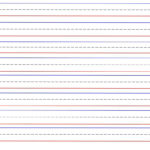 2 Printable Lined Handwriting Paper Red Bottom, Blue Top, Writing With Regard To Fundations Lined Paper Printable