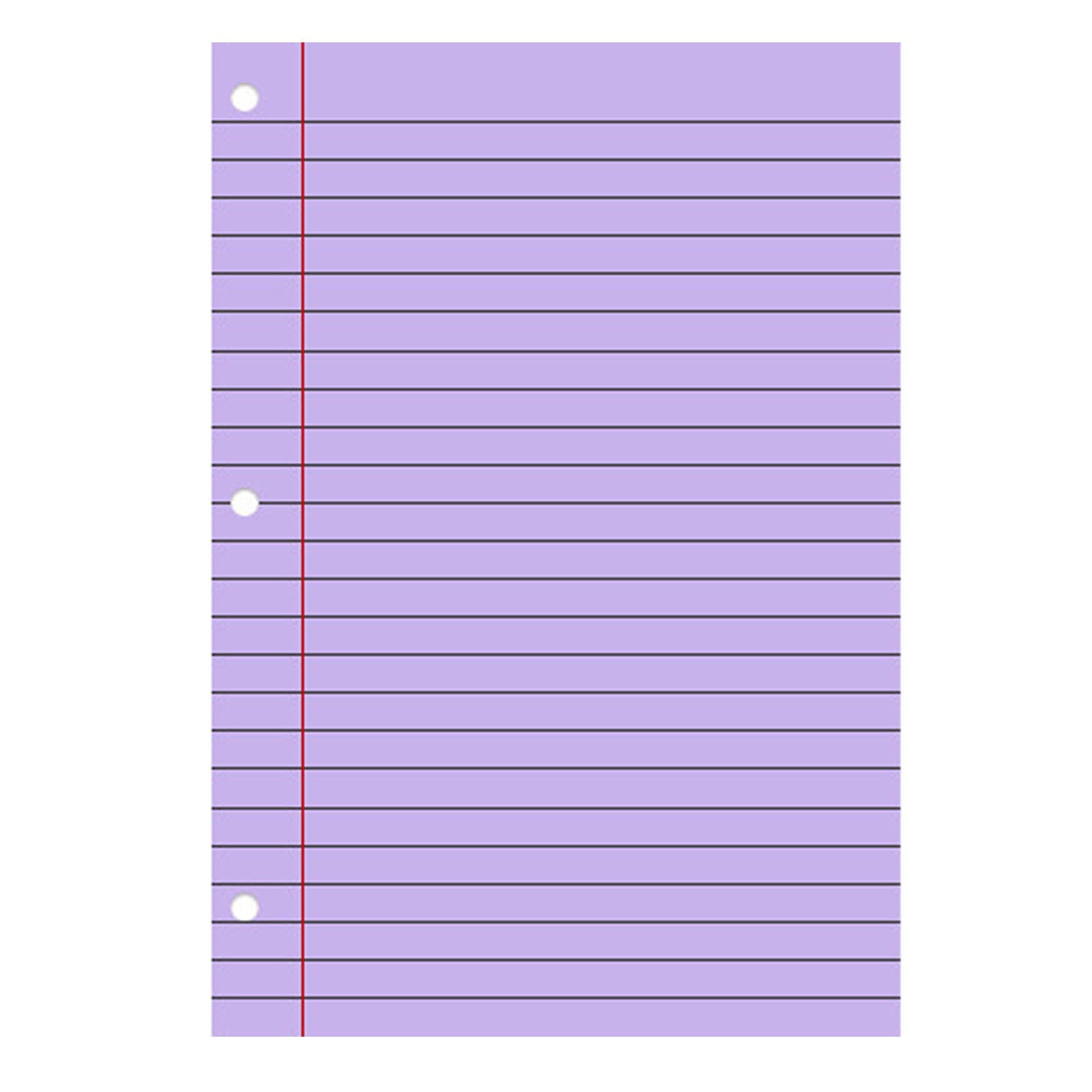 200 Sheets Colored Loose Paper 8&amp;quot; X 11&amp;quot; College Ruled Lined 3 Hole intended for Ruled 8x11 Lined Paper Image