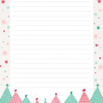 30+ Free Printable Christmas Border Printable Templates   The Pertaining To Christmas Border Lined Paper Free Printable
