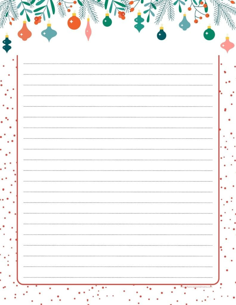30+ Free Printable Christmas Border Printable Templates - The pertaining to Christmas Lined Paper Free Printable