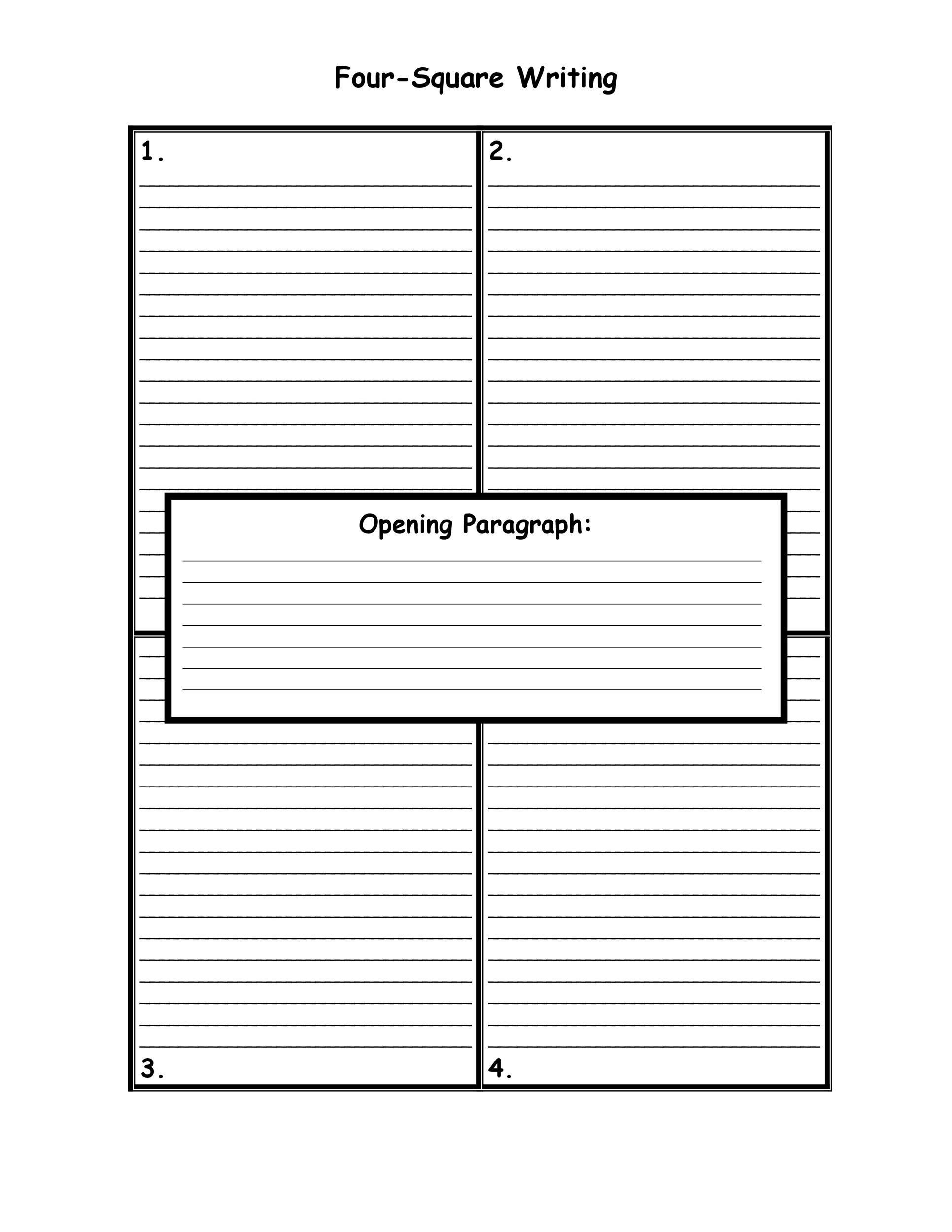 32 Printable Lined Paper Templates ᐅ Templatelab intended for Lined Paper With House Design Free Printable
