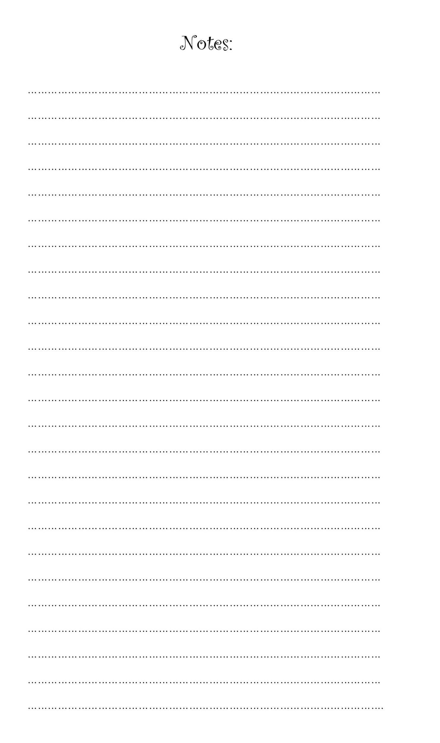 32 Printable Lined Paper Templates ᐅ Templatelab pertaining to Printable Lined Note Paper