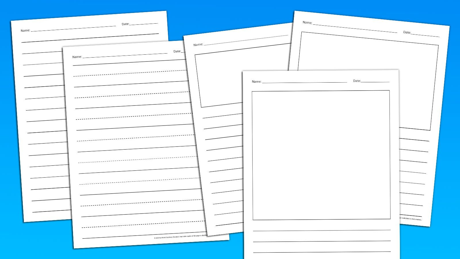 56 Free Printable Writing Paper Templates For Elementary School for Ks2 Colorful Lined Paper Printable