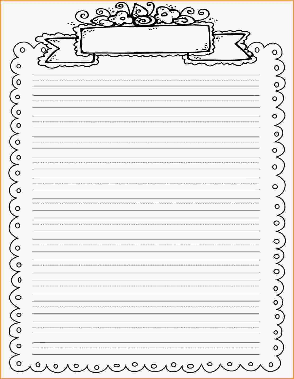 7 Writing Paper Ideas | Writing Paper, Printable Lined Paper inside Printable Lined Paper with Border