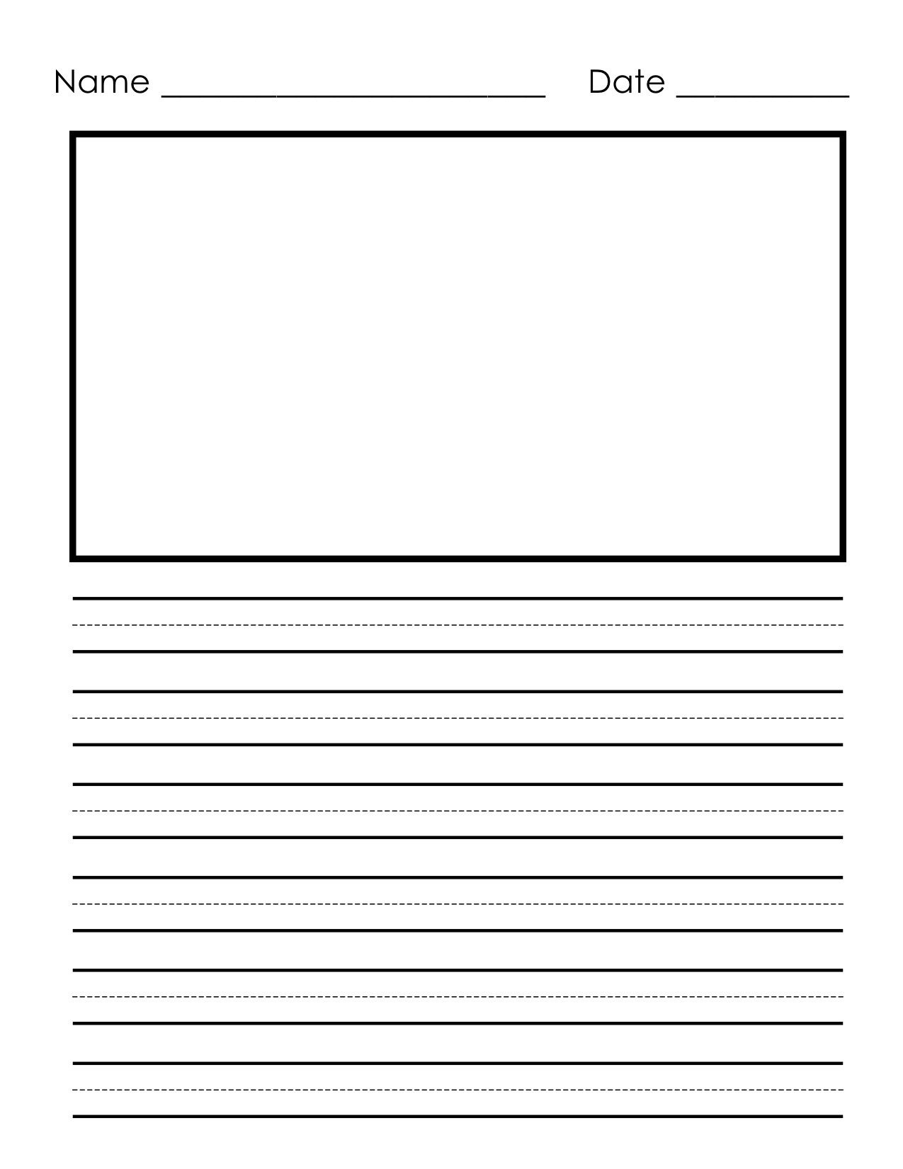 A5 Notebook A Kindergarten Writing Paper With Lines For Kids Loose pertaining to Printable Primary Lined Writing Paper
