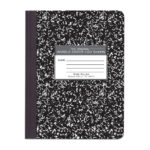 Black Marble Comp 9.75"X7.5" Wm | Composition Notebooks | Roaring Within Printable Lined 9.75X7.5 Paper