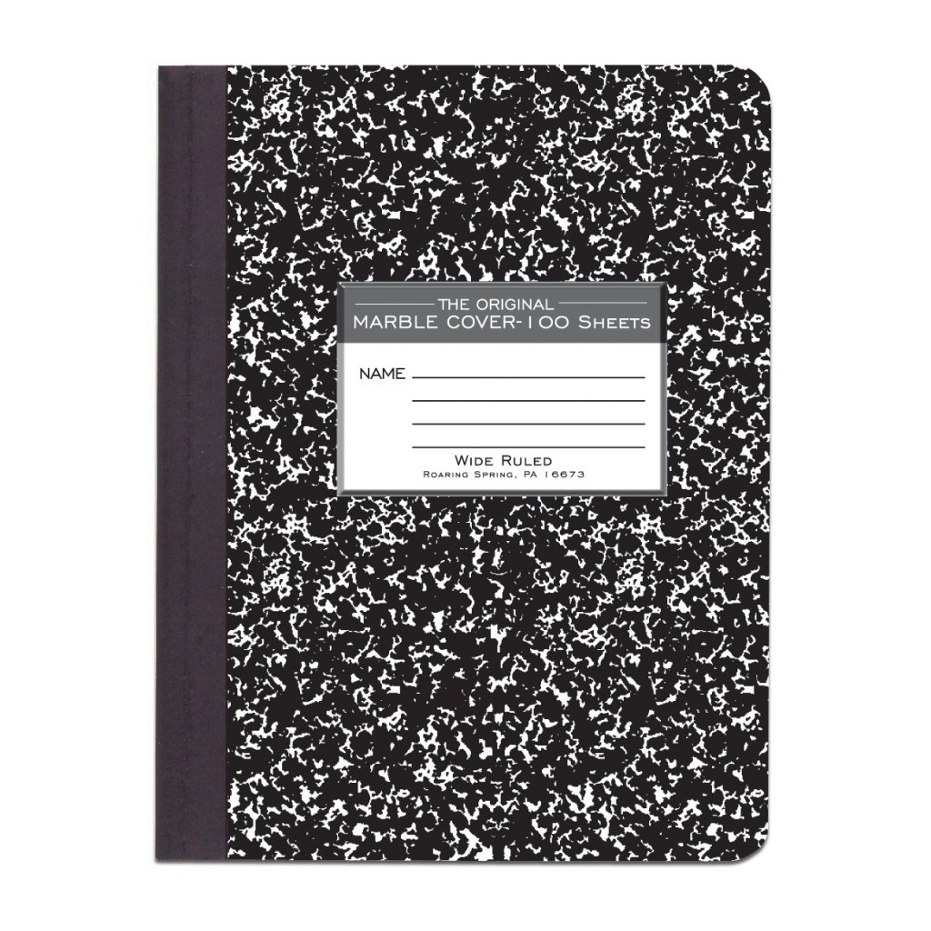 Black Marble Comp 9.75&amp;quot;X7.5&amp;quot; Wm | Composition Notebooks | Roaring within Printable Lined 9.75X7.5 Paper