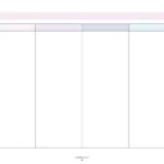 Blank 4 Column Chart Templates   Free 4 Column Tables Pdfs For Free Printable Four Column Lined Paper