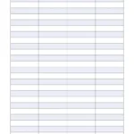 Blank 4 Column Chart Templates   Free 4 Column Tables Pdfs Regarding Free Printable Four Column Lined Paper