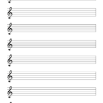 Blank Sheet Music (Free Printable Staff Paper) – Free Printables For Printable Staff Paper With Bar Lines