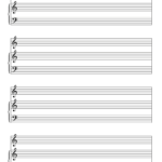 Blank Sheet Music (Free Printable Staff Paper) – Free Printables With Regard To Printable Staff Paper With Bar Lines