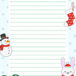 Christmas Holiday Lined Paper Free Google Docs Template   Gdoc.io For Christmas Lined Paper Free Printable