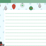 Christmas Holiday Lined Paper Free Google Docs Template   Gdoc.io Pertaining To Printable Lined Holiday Paper