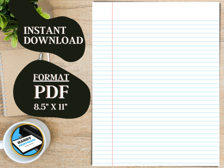 8.5 X 11 Lined Paper Printable