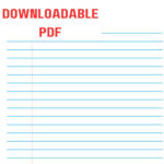 Composition Notebook Cover 9.75 X 7.5   Etsy Throughout Free Printable Lined 9.75X7.5 Paper Template