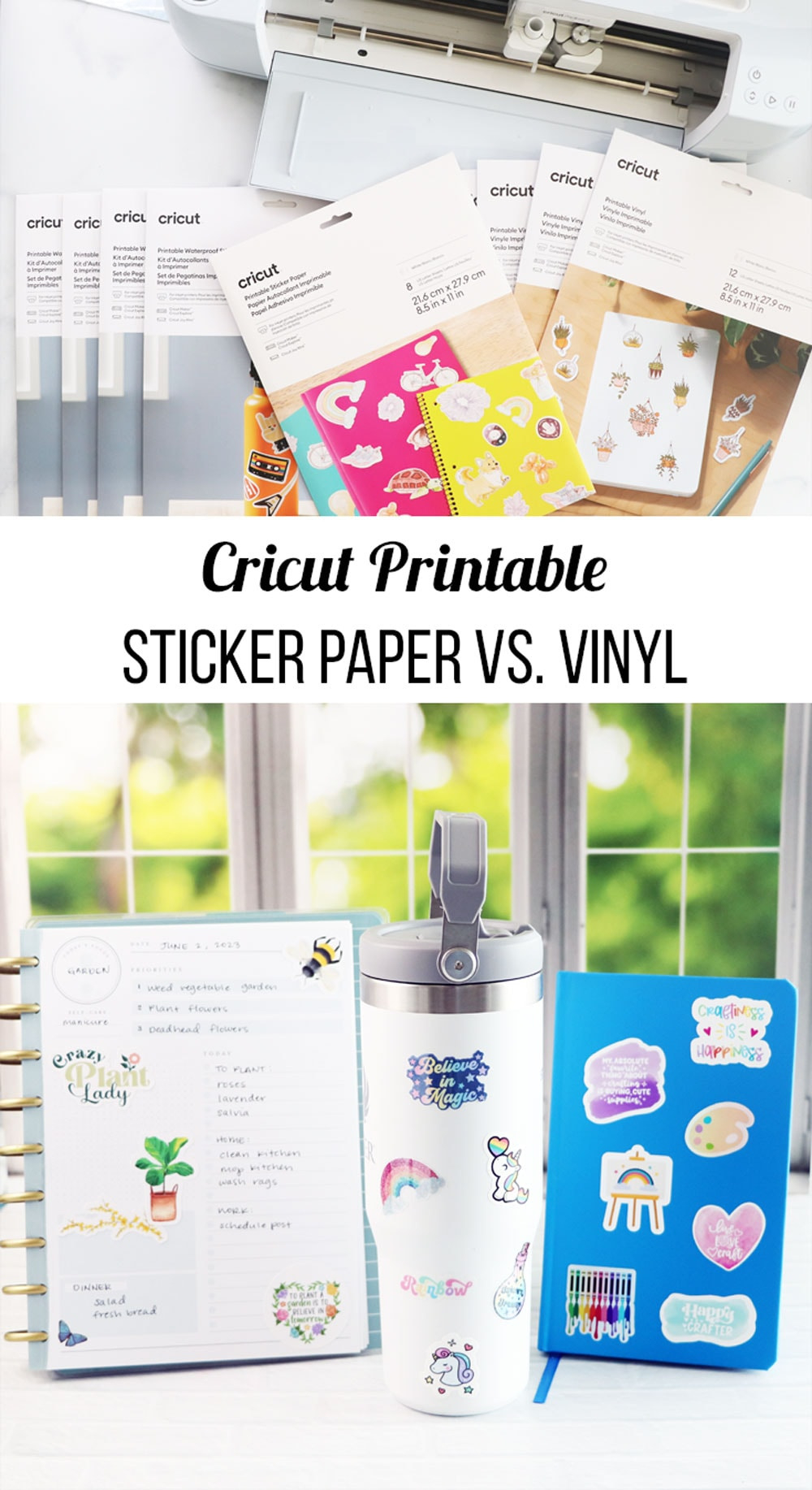 Cricut Printable Sticker Paper Vs. Vinyl with regard to Cricut Printable Sticker Paper Green Liner