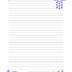 Cute Lined Paper Printable (13 Free Designs) | The Pink Craft Box Inside Cute Printable Lined Paper
