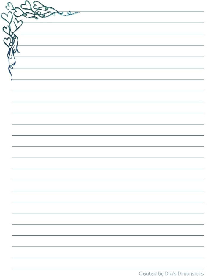 Printable Stationery Lined Paper