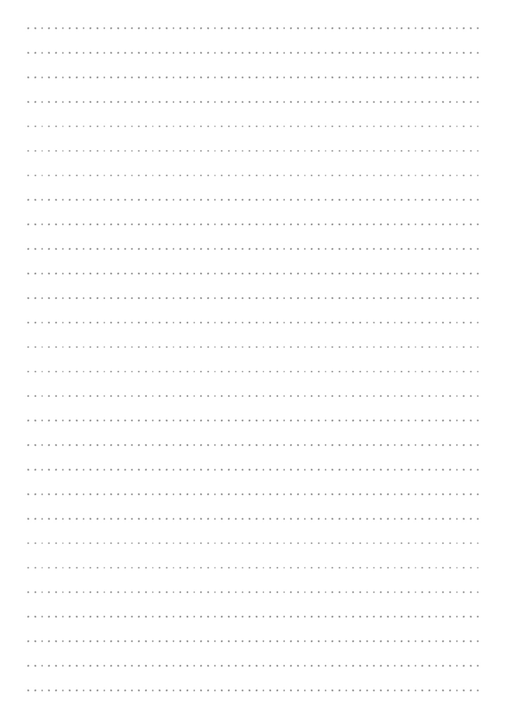 Dotted Lined Paper Free Printable