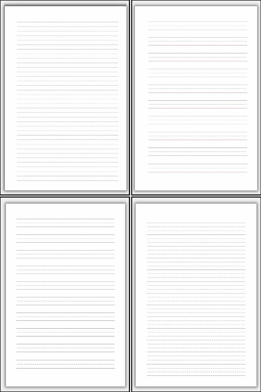 Dotted Lined Paper (Printable) | The Pink Craft Box pertaining to Printable Skip A Line Writing Paper
