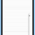 Download Printable Lined Paper Template   Narrow Ruled 1/4 Inch Pdf With Regard To 12 Column Lined Paper Printable Free