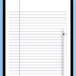 Download Printable Lined Paper Template   Narrow Ruled 6.35Mm Blue Pdf Throughout Loose Leaf Lined Paper Printable