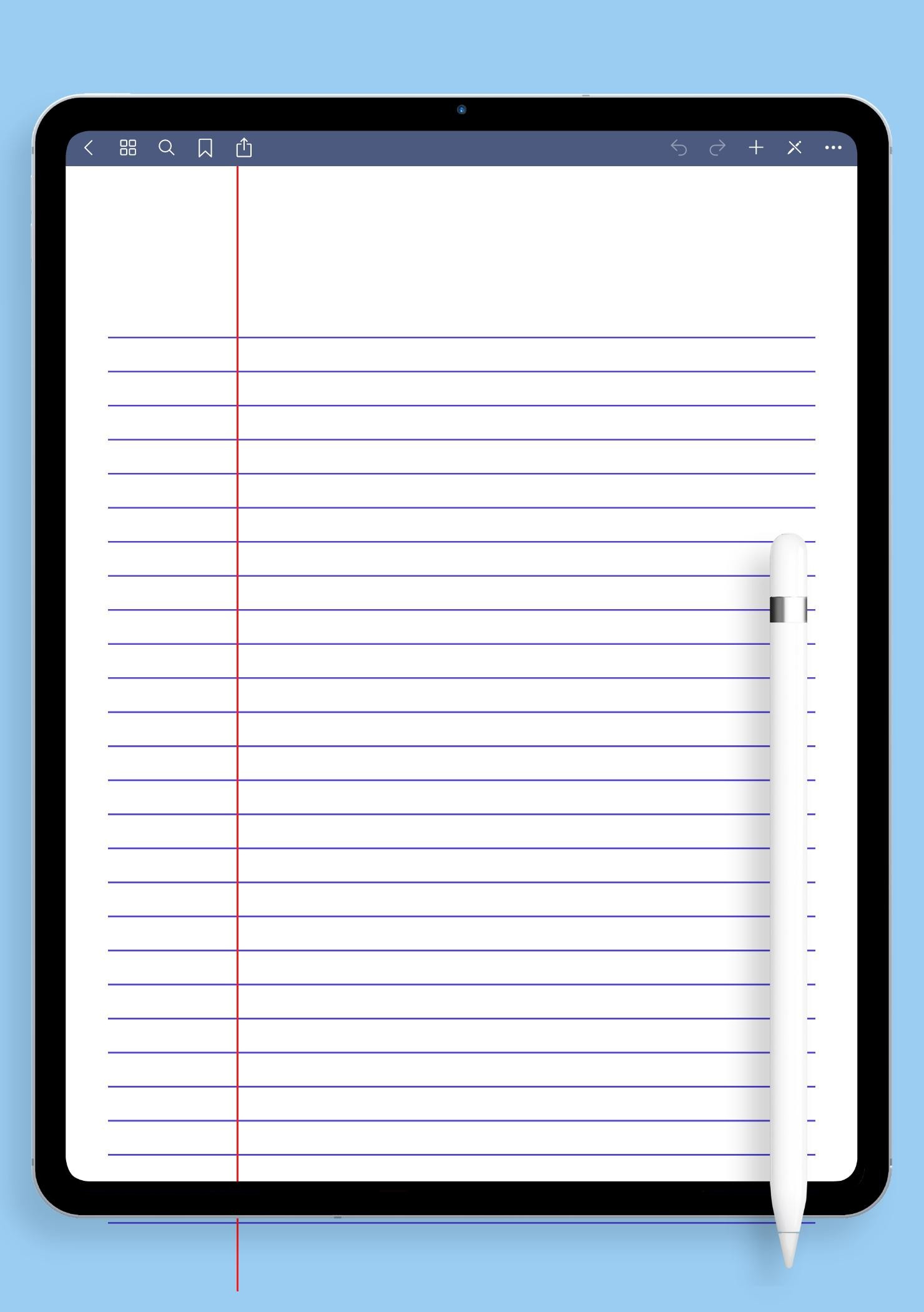 Download Printable Lined Paper Template - Narrow Ruled 6.35Mm Blue Pdf throughout Loose Leaf Lined Paper Printable