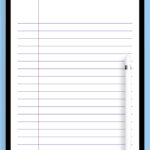 Download Printable Lined Paper Template   Wide Ruled 8.7Mm Blue Pdf For Wide Ruled Printable Lined Paper