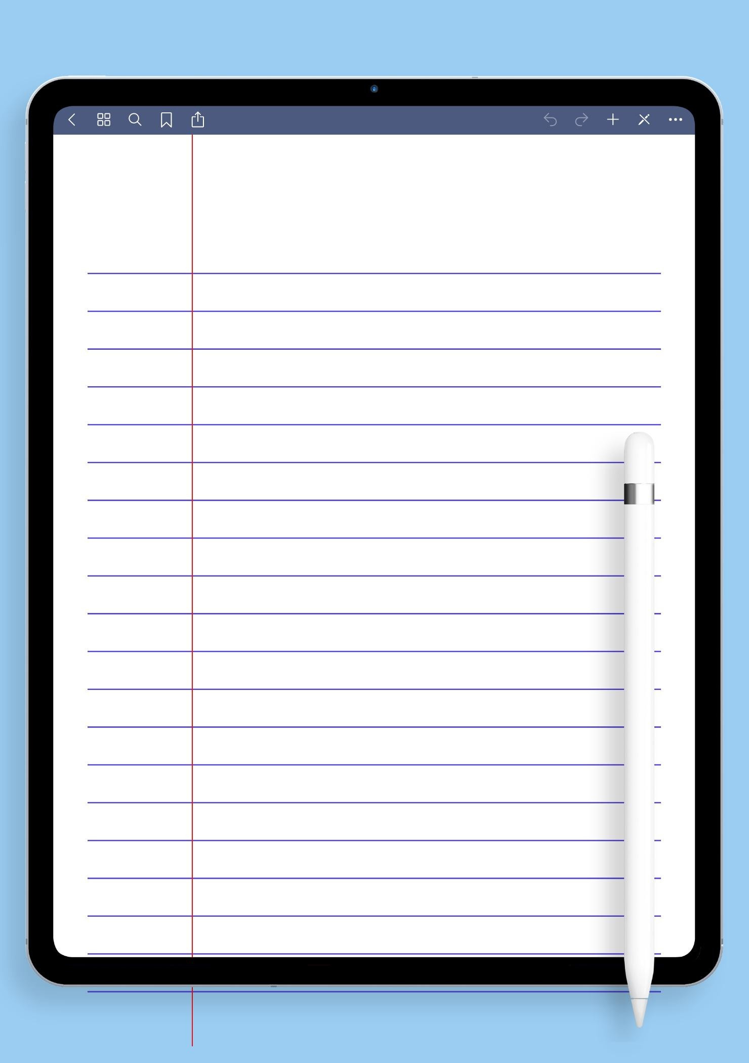 Download Printable Lined Paper Template - Wide Ruled 8.7Mm Blue Pdf regarding Printable Lined Paper Wide Ruled