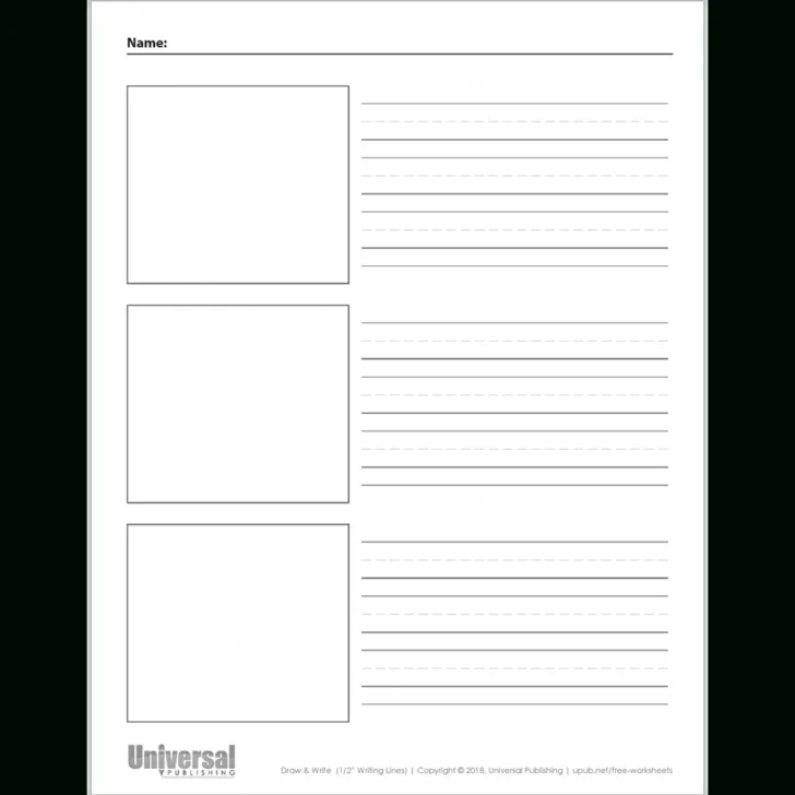 Three Line Writing Paper Printable