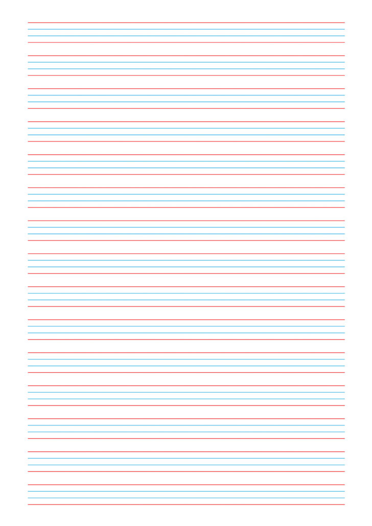 Four Lined Paper Printable