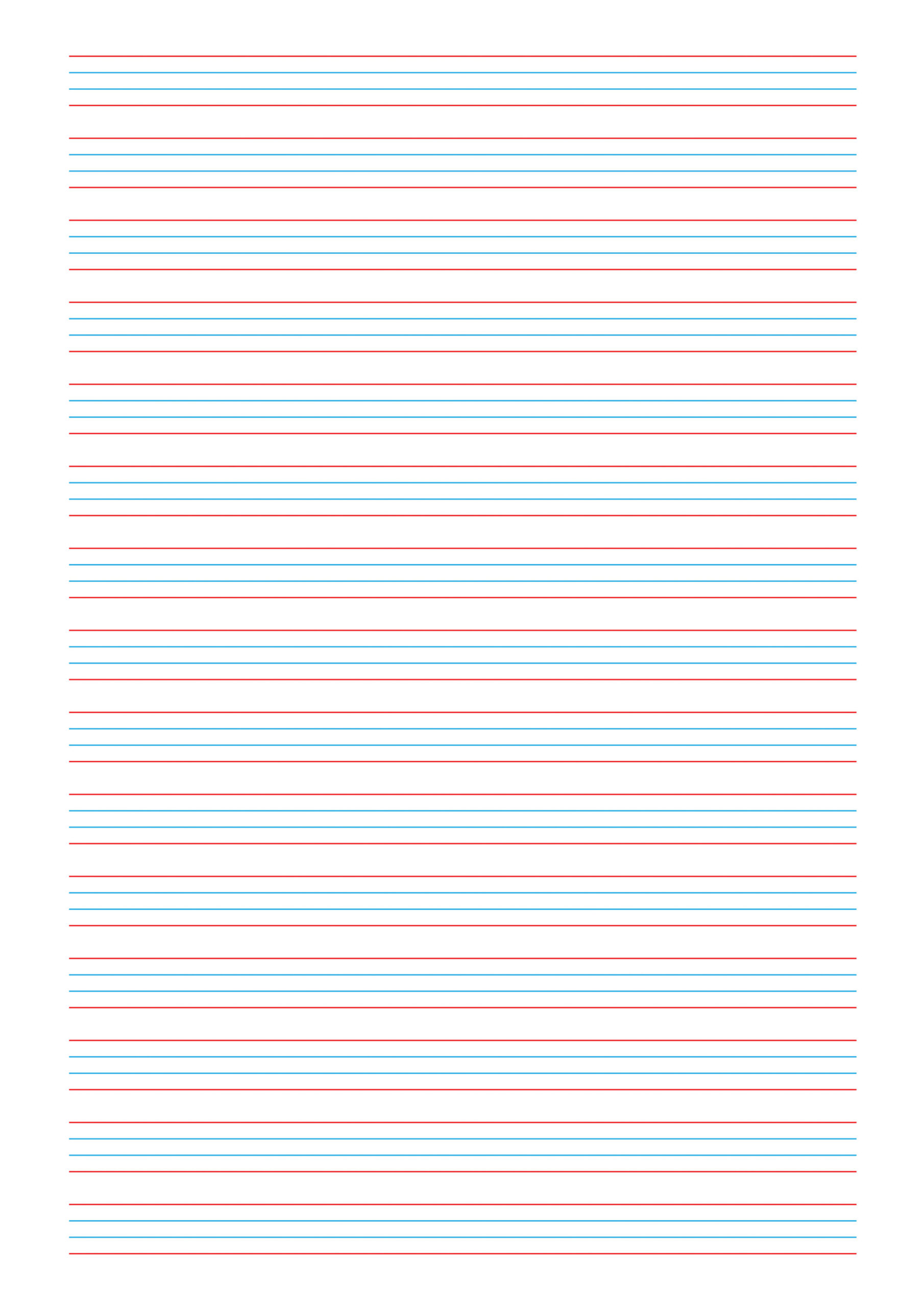 English 4 Line Sheet (Pdf) | Graph Paper Page throughout 4 Lined Paper Printable
