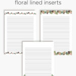 Fancy Floral Lined Planner Printable Pertaining To Happy Planner Lined Paper Printable