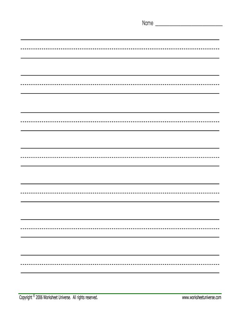 Fillable Online Editable Lined Paper Fax Email Print - Pdffiller for Tri-Line Letter Writing Paper Printable