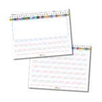 Free Abc Chart Writing Paper Template For Elementary Students For Grade 2 Lined Paper Template