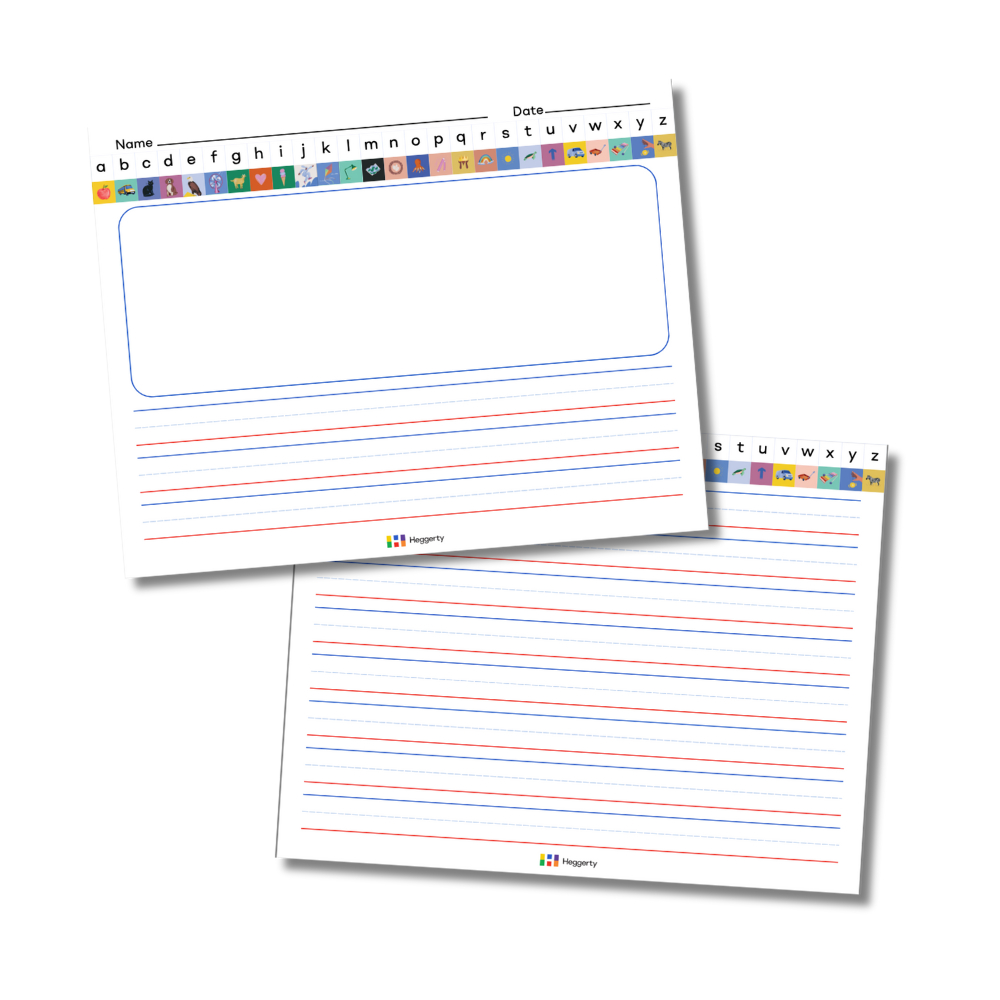 Free Abc Chart Writing Paper Template For Elementary Students for Grade 2 Lined Paper Template