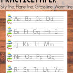 Free Alphabet Printable {Sky Line, Plane Line, Grass Line, Worm With Regard To Skyline Plane Line Grass Line Worm Line Paper Printable Free