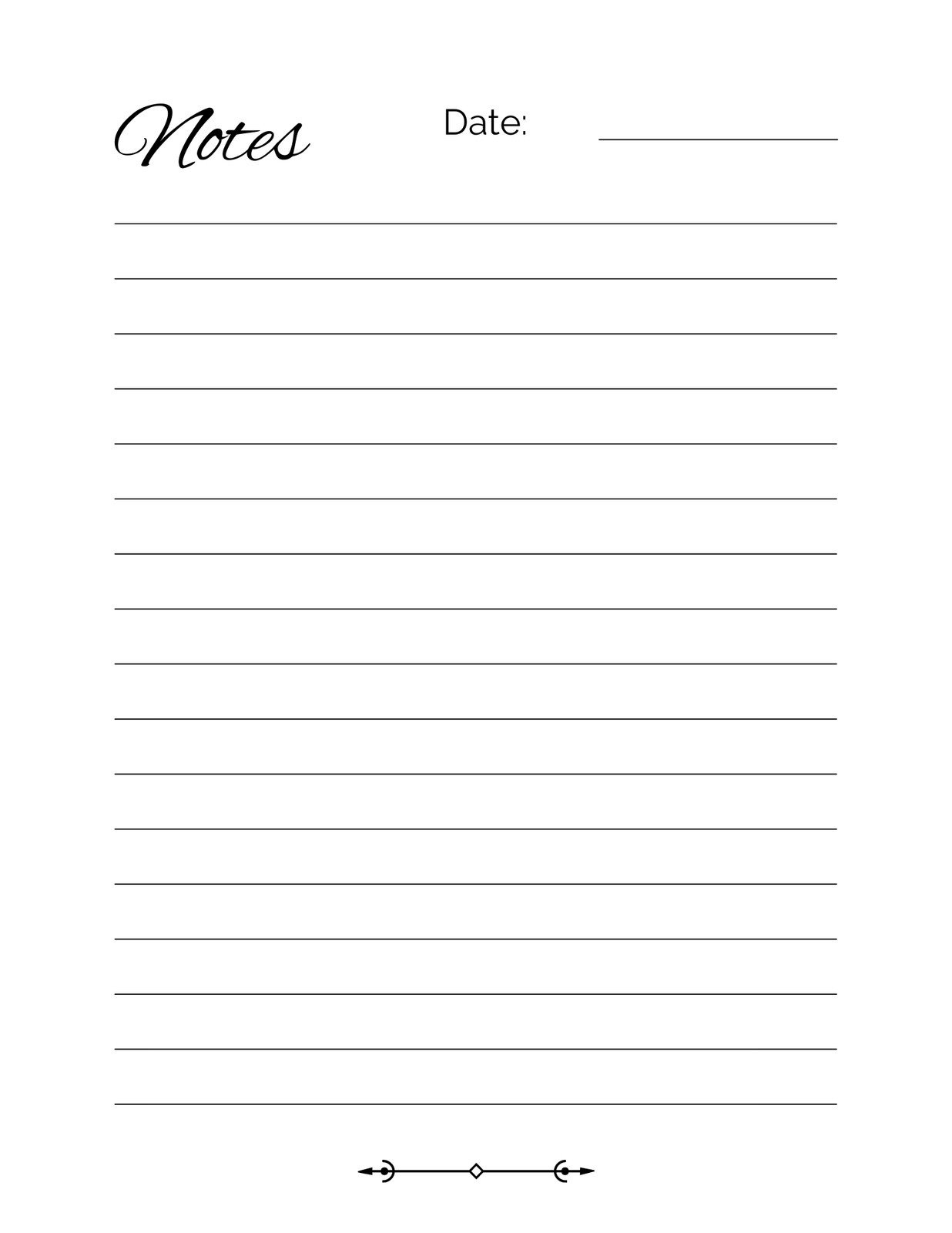 Free And Customizable Line Templates regarding Blank Paper With Lines Printable