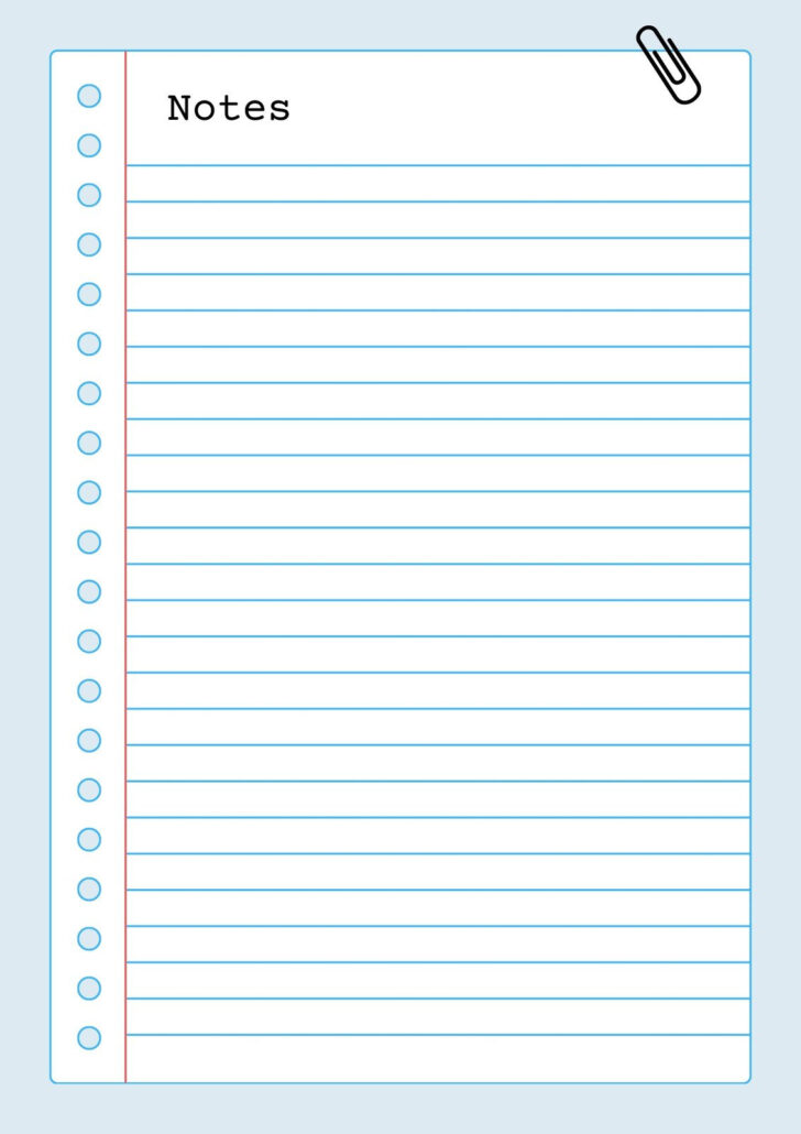 Lined Letter Paper Printable